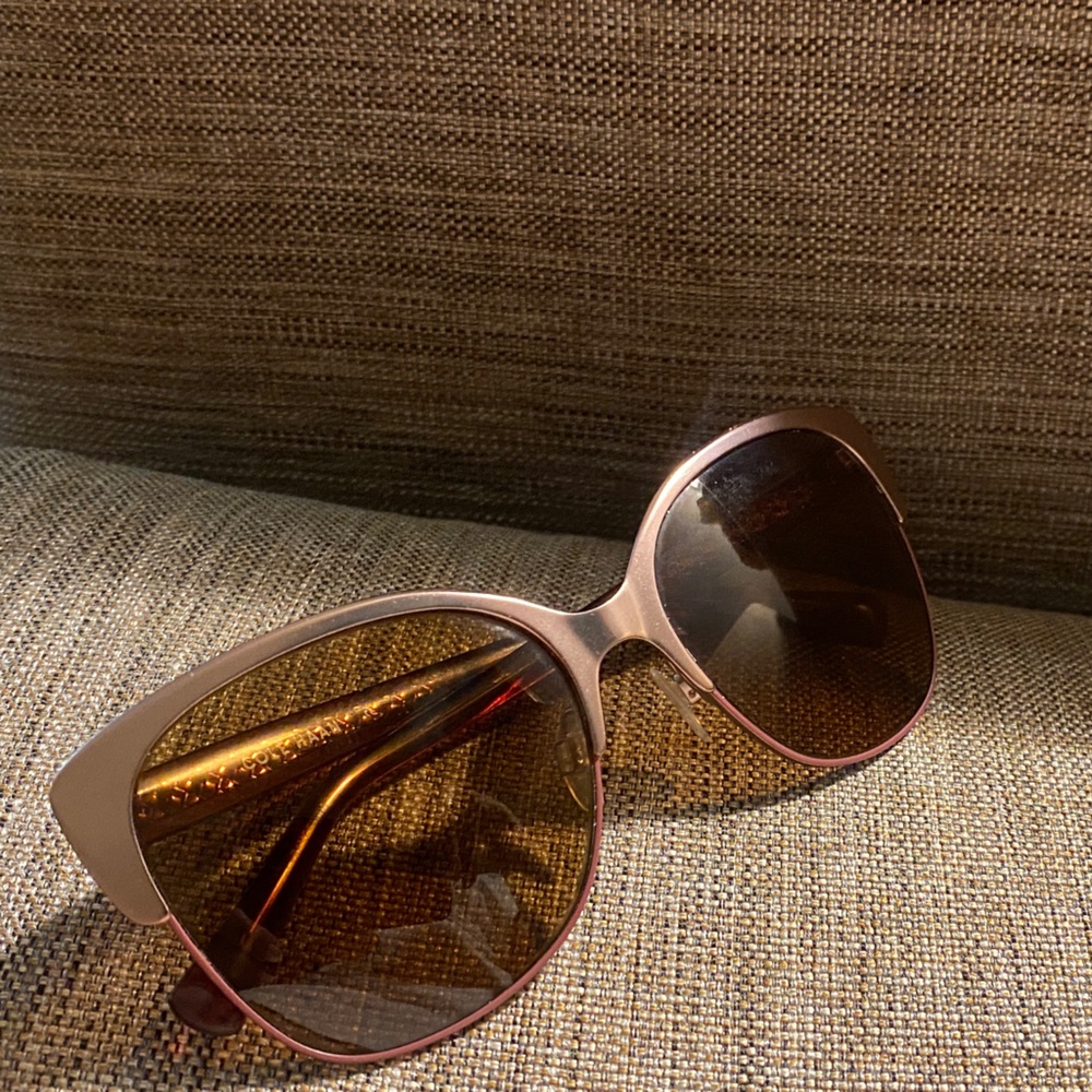 Cole Haan CH 7042 -Stylish Brown & Rose Gold Sunglasses